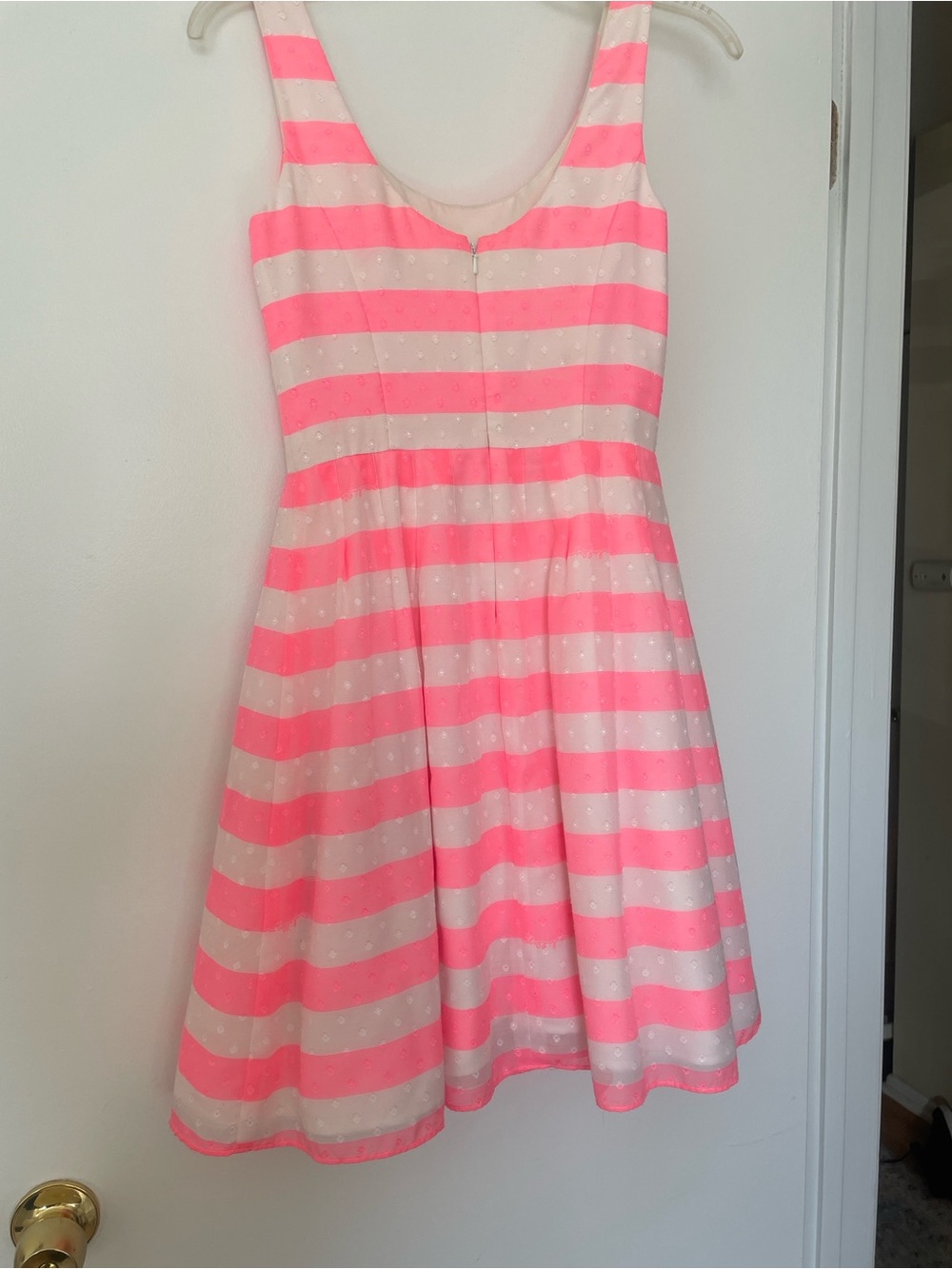 Women’s Lily Pulitzer Pink and Cream Striped Sleeveless Dress